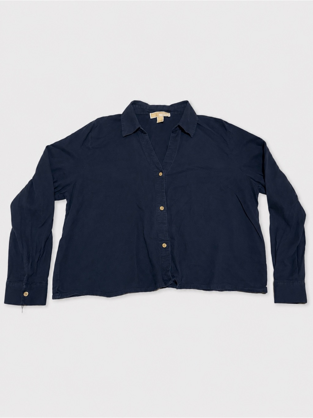 Michael Kors Dark Navy Button-Up Shirt